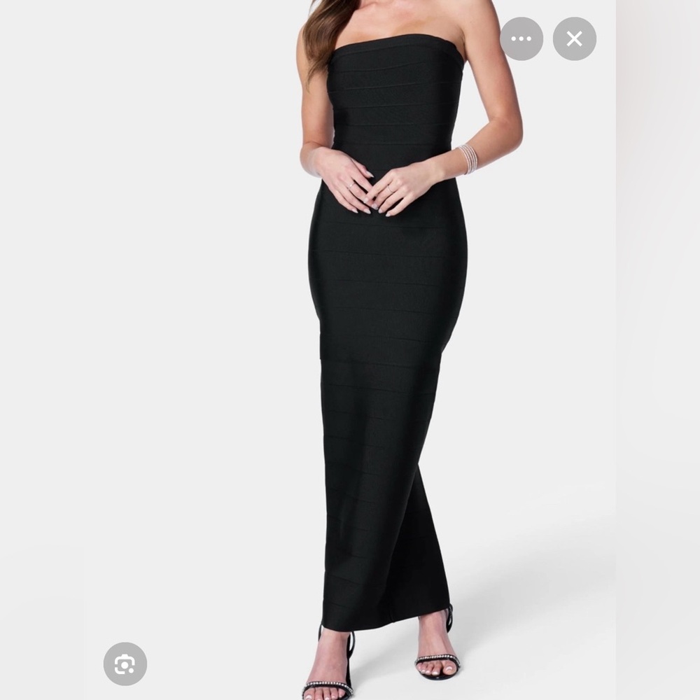 NWT | Bebe Body-con Maxi Dress - Elegant Evening Gown